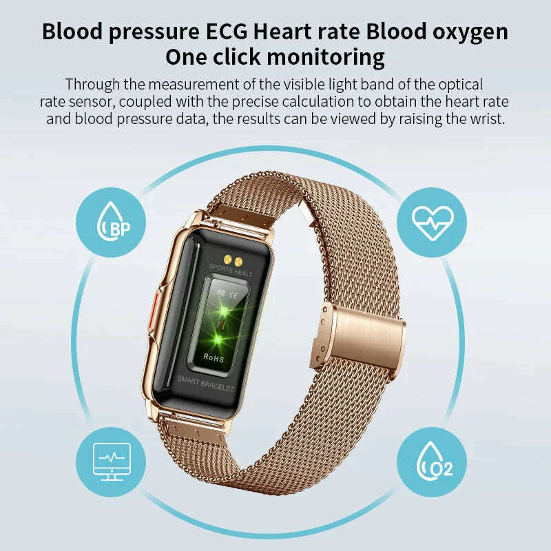 LIGE New Sports Smart Watch Women Physiological Function Reminder Fitness Bracelet Waterproof Custom Dial Ladies Smartwatch Men - KIMLUD