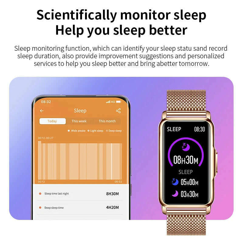 LIGE New Sports Smart Watch Women Physiological Function Reminder Fitness Bracelet Waterproof Custom Dial Ladies Smartwatch Men - KIMLUD