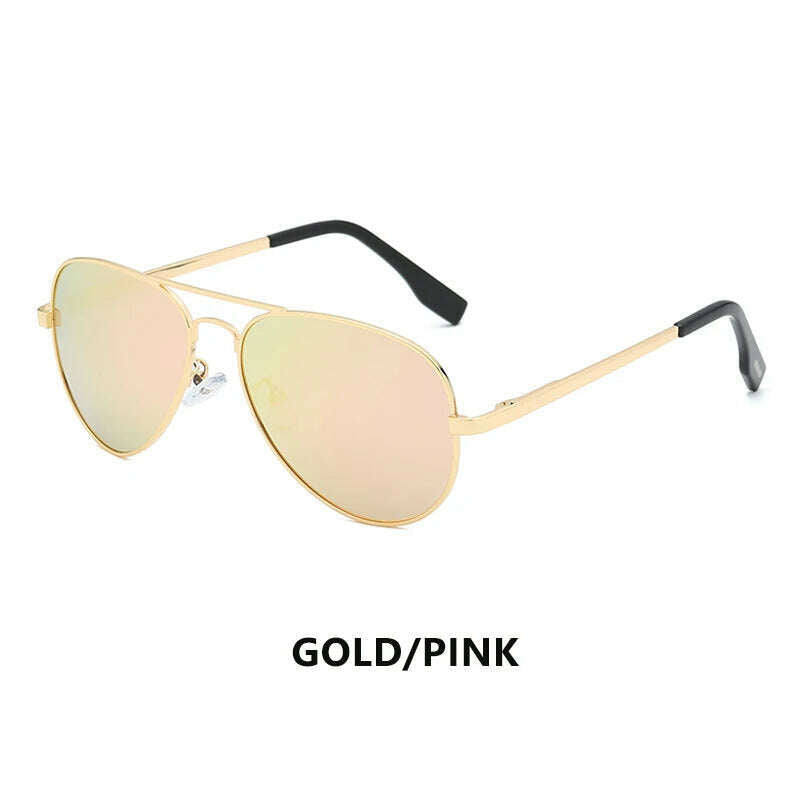 KIMLUD, LIOUMO Top Quality Aviation Sunglasses Men Polarized Driving Glasses Women Fashion Pilot Goggles Anti-Glare lentes de sol hombre, Gold-Pink / Polarized, KIMLUD APPAREL - Womens Clothes