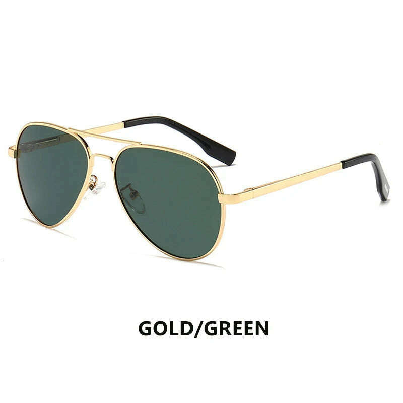 KIMLUD, LIOUMO Top Quality Aviation Sunglasses Men Polarized Driving Glasses Women Fashion Pilot Goggles Anti-Glare lentes de sol hombre, Gold-G15 / Polarized, KIMLUD APPAREL - Womens Clothes