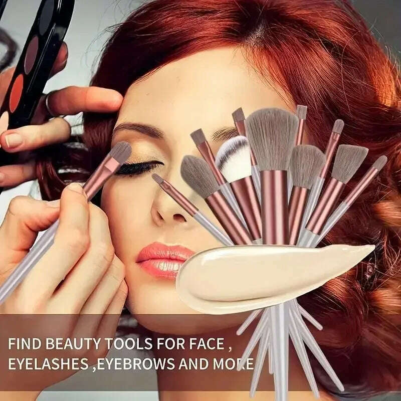 Makeup Brush Set Soft Fluffy Professiona Cosmetic Foundation Powder Eyeshadow Kabuki Blending Make Up Brush Beauty Tool Makeup - KIMLUD