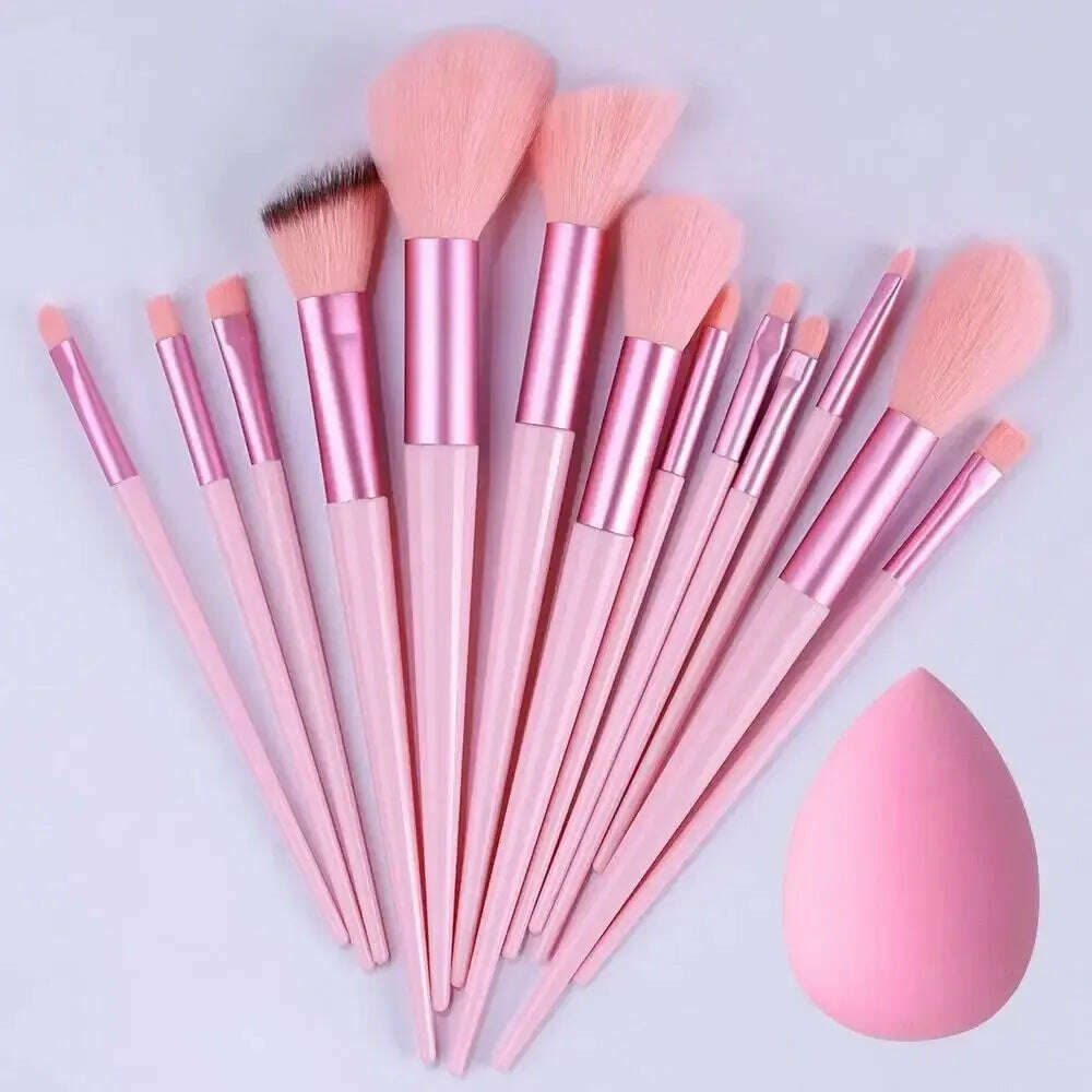 Makeup Brush Set Soft Fluffy Professiona Cosmetic Foundation Powder Eyeshadow Kabuki Blending Make Up Brush Beauty Tool Makeup - KIMLUD