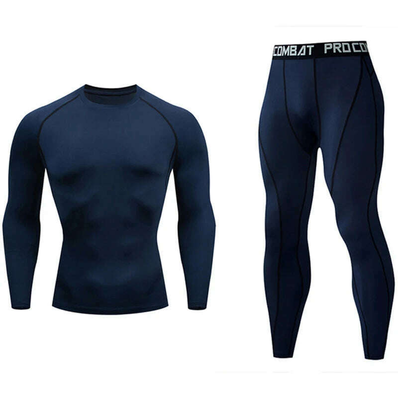 Men's Gym Clothing Short Running Man Compression tights perspiration Track suit Gym Man black T shirt Sport Pants S-XXXXL - KIMLUD
