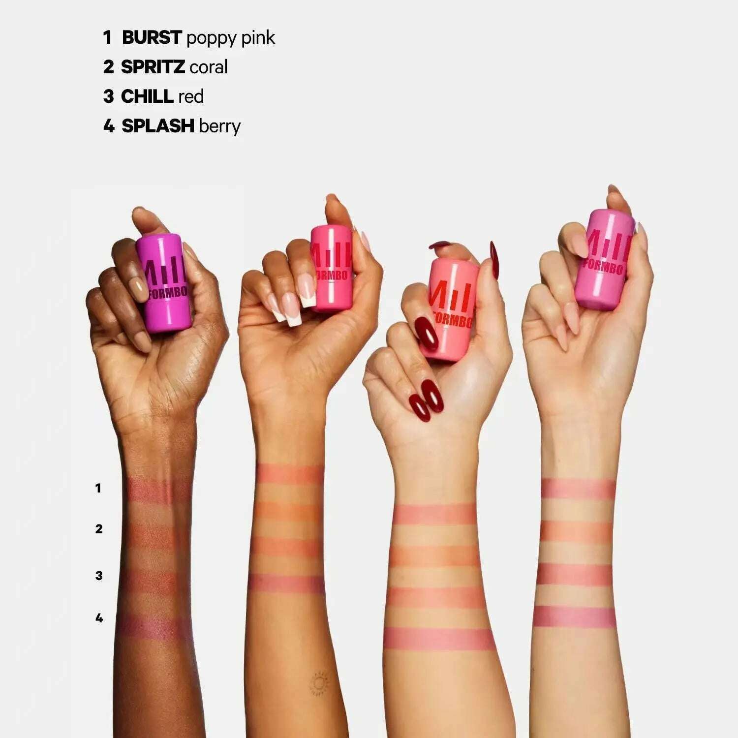Milk Jelly Powder Blusher 3-in-1 Moisturized Blusher Stick Long Lasting Brighten Matte Facial Contour Rouge Makeup Lip Tint - KIMLUD