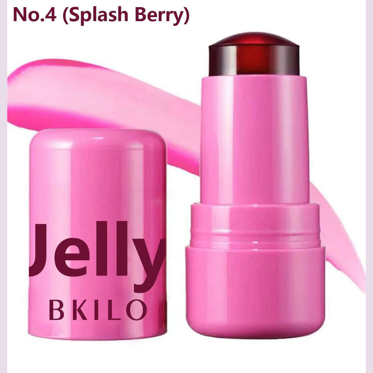 Milk Jelly Powder Blusher 3-in-1 Moisturized Blusher Stick Long Lasting Brighten Matte Facial Contour Rouge Makeup Lip Tint - KIMLUD