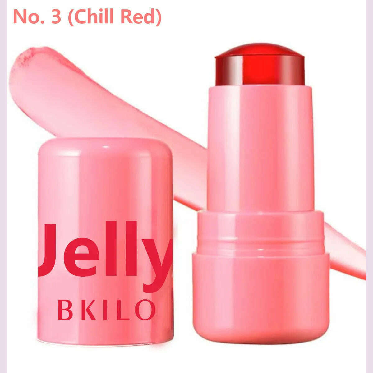 Milk Jelly Powder Blusher 3-in-1 Moisturized Blusher Stick Long Lasting Brighten Matte Facial Contour Rouge Makeup Lip Tint - KIMLUD