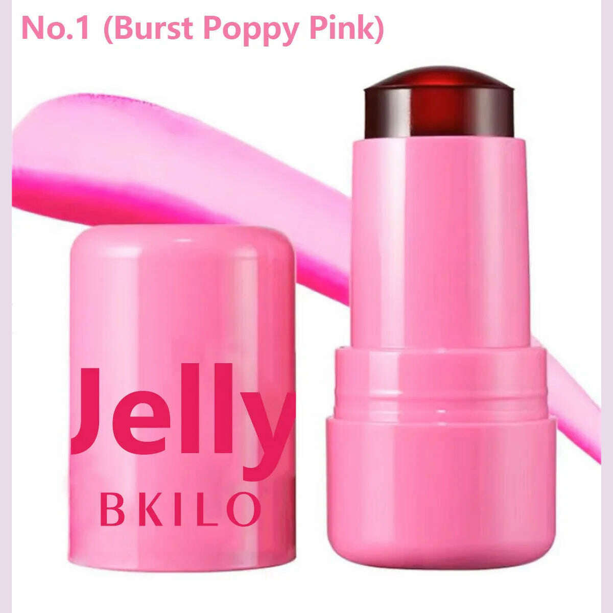Milk Jelly Powder Blusher 3-in-1 Moisturized Blusher Stick Long Lasting Brighten Matte Facial Contour Rouge Makeup Lip Tint - KIMLUD