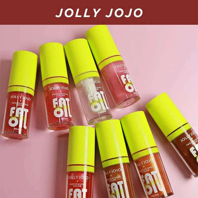 Moisturizing Glitter Lip Gloss Lip Plumper Makeup Glitter Nutritious Liquid Lipstick Transparent Cherry Mineral Lip Oil Cosmetic - KIMLUD