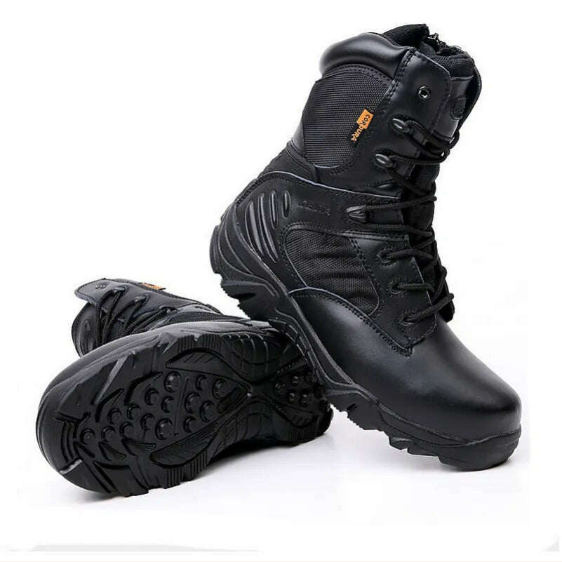 New Men's Military Boots Special Forces Tactical Desert Combat Boots Lace-up Army Boots Winter Ankle Boots Men Plus Size 39-47 - KIMLUD