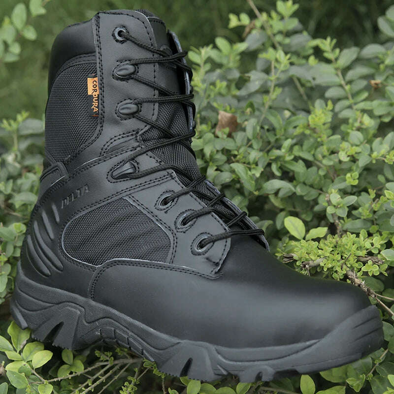 New Men's Military Boots Special Forces Tactical Desert Combat Boots Lace-up Army Boots Winter Ankle Boots Men Plus Size 39-47 - KIMLUD