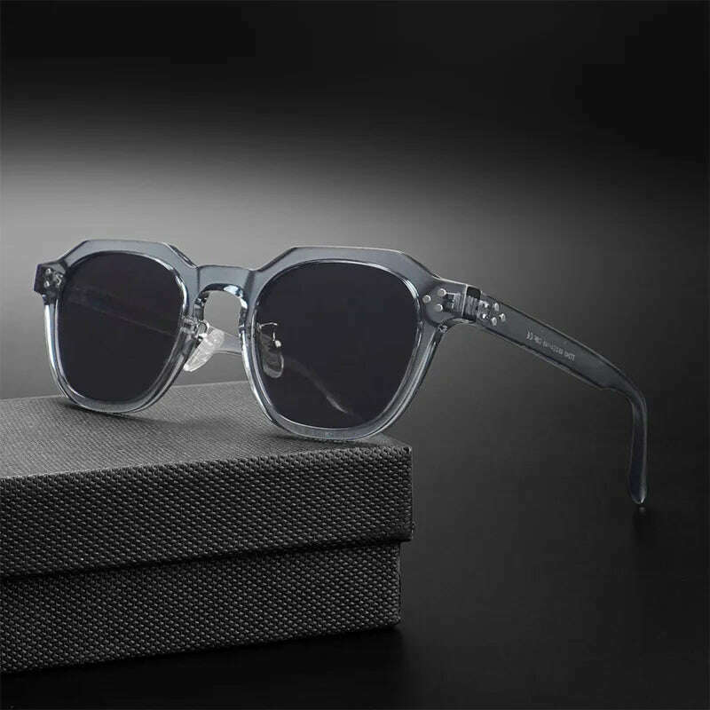 New Retro Polarized TR90 Frame Men's Sunglasses Fashion Polygon Women Sunglasses Male Outddor High Quality Travel UV400 Eyewear - KIMLUD