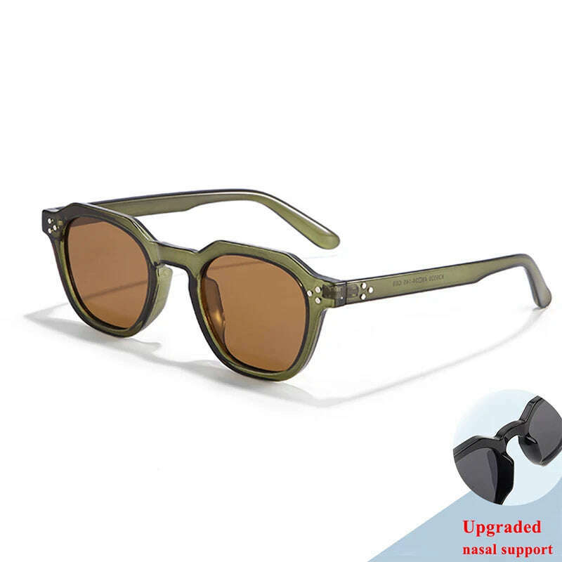 New Retro Polarized TR90 Frame Men's Sunglasses Fashion Polygon Women Sunglasses Male Outddor High Quality Travel UV400 Eyewear - KIMLUD