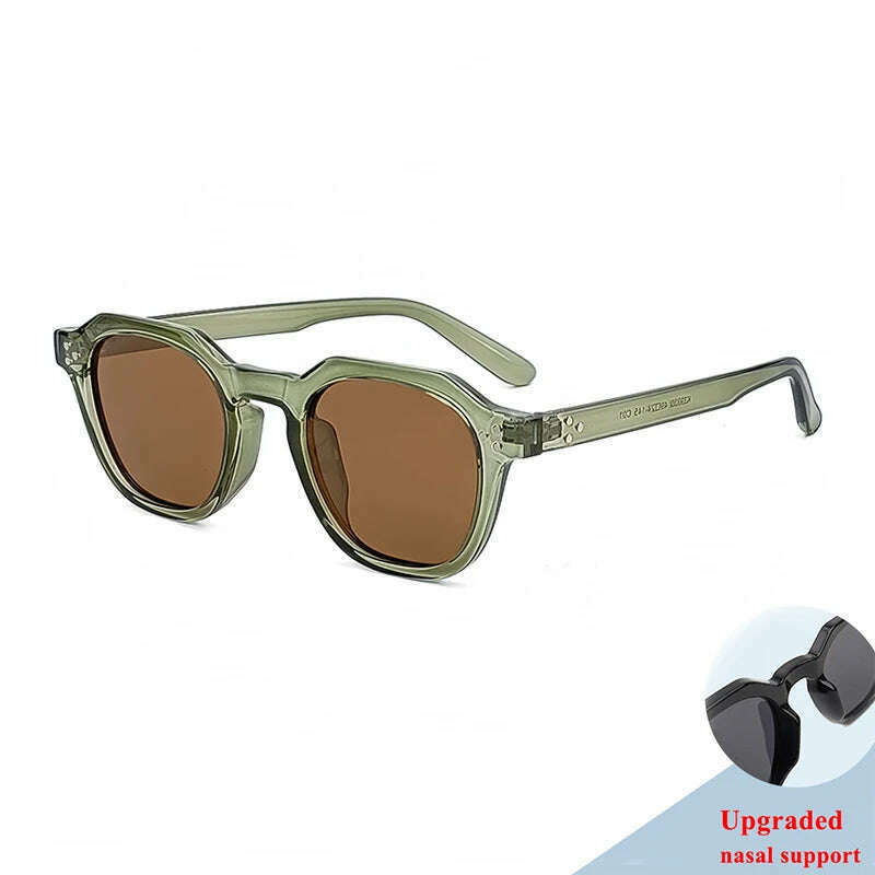New Retro Polarized TR90 Frame Men's Sunglasses Fashion Polygon Women Sunglasses Male Outddor High Quality Travel UV400 Eyewear - KIMLUD