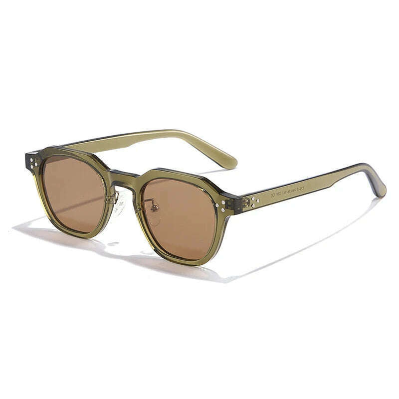 New Retro Polarized TR90 Frame Men's Sunglasses Fashion Polygon Women Sunglasses Male Outddor High Quality Travel UV400 Eyewear - KIMLUD