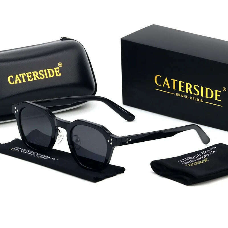 New Retro Polarized TR90 Frame Men's Sunglasses Fashion Polygon Women Sunglasses Male Outddor High Quality Travel UV400 Eyewear - KIMLUD