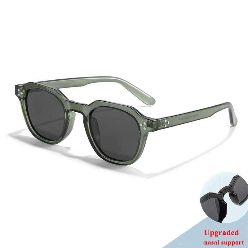 New Retro Polarized TR90 Frame Men's Sunglasses Fashion Polygon Women Sunglasses Male Outddor High Quality Travel UV400 Eyewear - KIMLUD