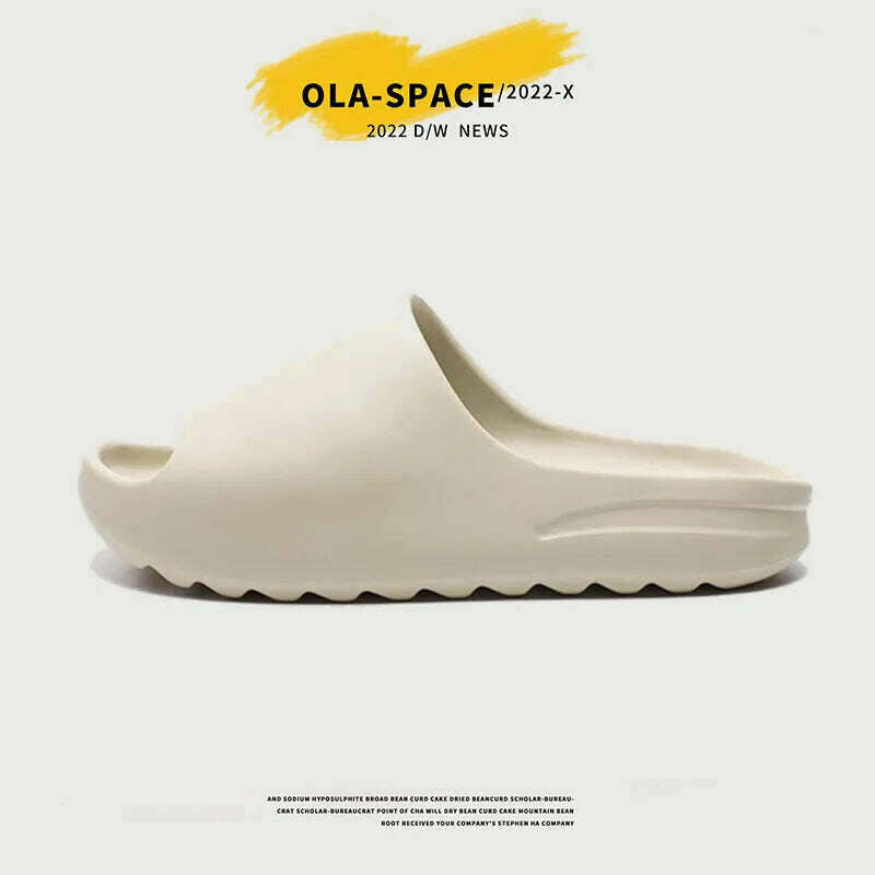 Non-slip Summer Man Slippers Thick Platform Fashion Women Shoes Beach Outdoor House Couples Bathroom Soft Woman Slippers Flats - KIMLUD