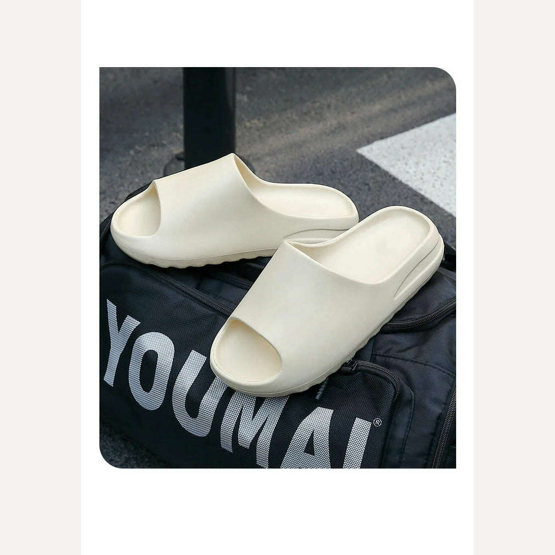 Non-slip Summer Man Slippers Thick Platform Fashion Women Shoes Beach Outdoor House Couples Bathroom Soft Woman Slippers Flats - KIMLUD