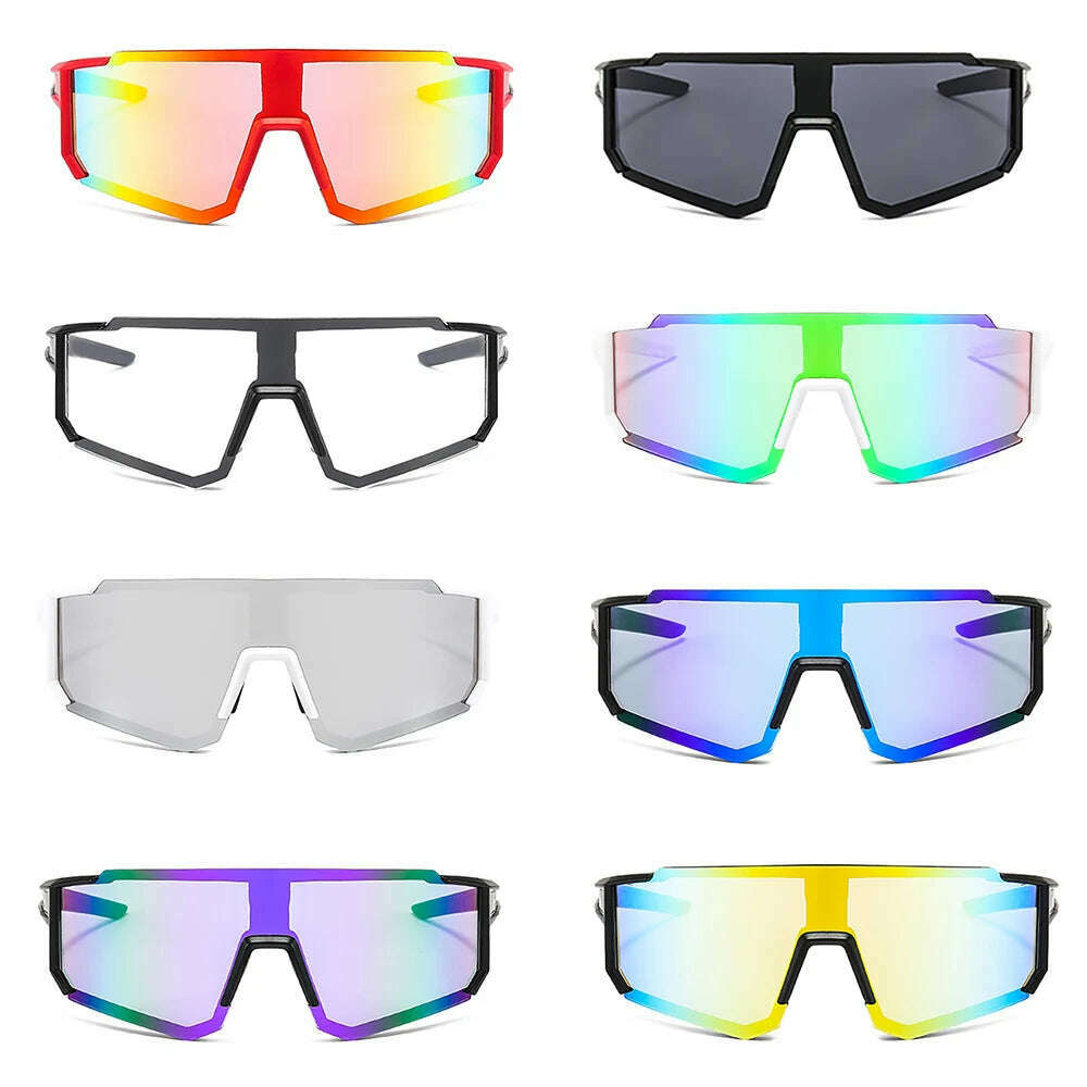 PC Bicycle Cycling Glasses Road Bike Eyewear Mountain Bicycle Sunglasses Men Women Outdoor Sports Cycling Goggles Unisex - KIMLUD