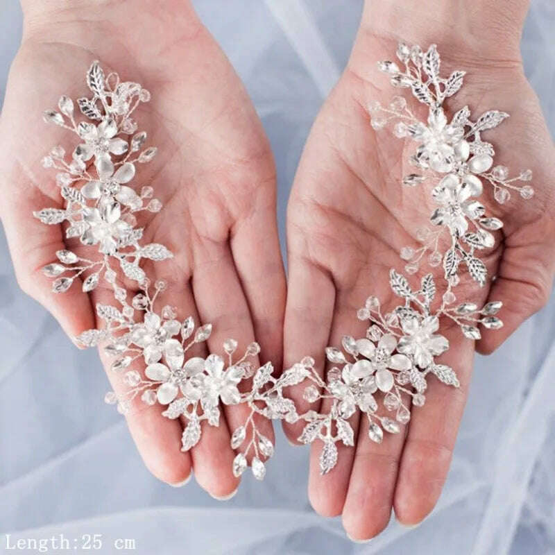 1pc bridal jewelry leaf headband gold headdress wedding dress accessories hair bands hair accessories hair bands - KIMLUD