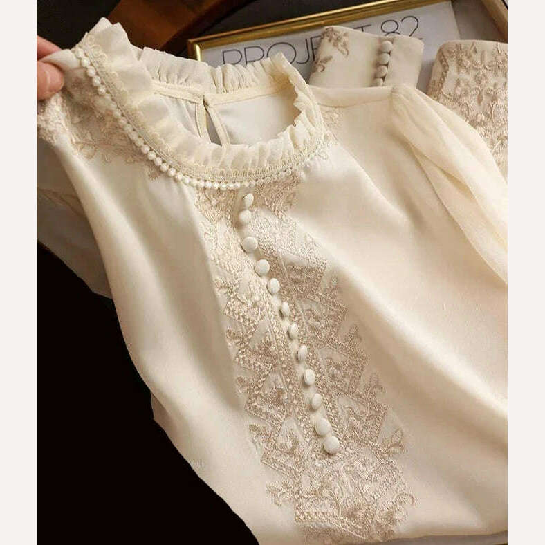 Stylish Women's Blouse for a Chic Look Fashion Luxury Women's Tops with Graceful Design Spring Summer tops blusa mujer - KIMLUD