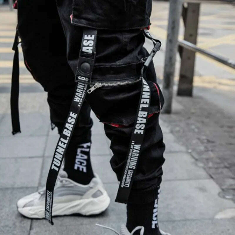 Prowow New Summer Black Hip Hop Cargo Pants Men Streetwear Cotton Joggers Fashion Sweatpants Casual Harem Trousers - KIMLUD