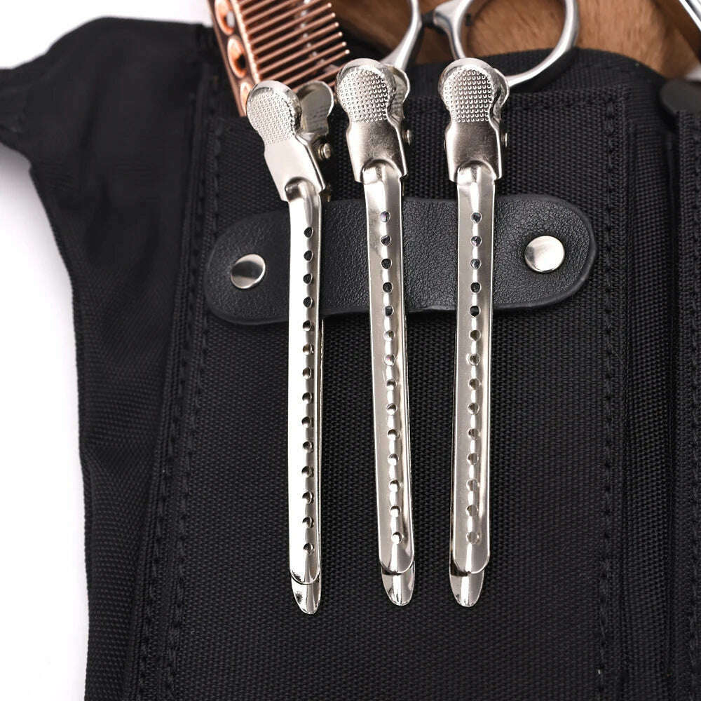 Salon Barber Scissors Bag Clips Shears Bags Hair Care Styling Tools Hairdressing Holster Pouch with Removable Belt - KIMLUD