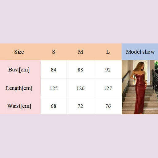 KIMLUD, Sexy Woman Strapless Burgundy Slim Leather Long Dress Elegant Back Lace Up Side Slit Sleeveless Dresses 2025 Evening Party Robe, KIMLUD Womens Clothes