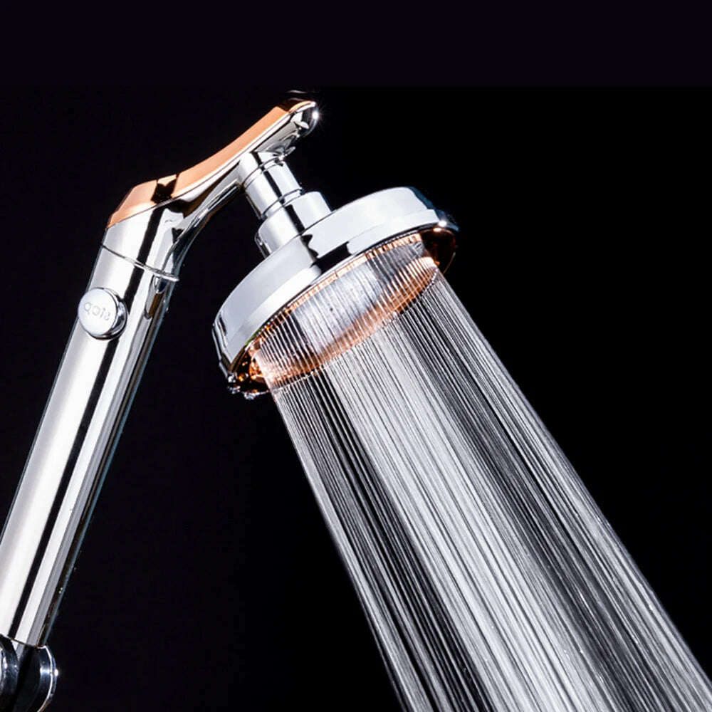 KIMLUD, Shower Head Bathroom Rotating High Pressure Water Saving Handheld Shower Head Adjustable Stop Button Water Rain Shower Heads, KIMLUD Womens Clothes