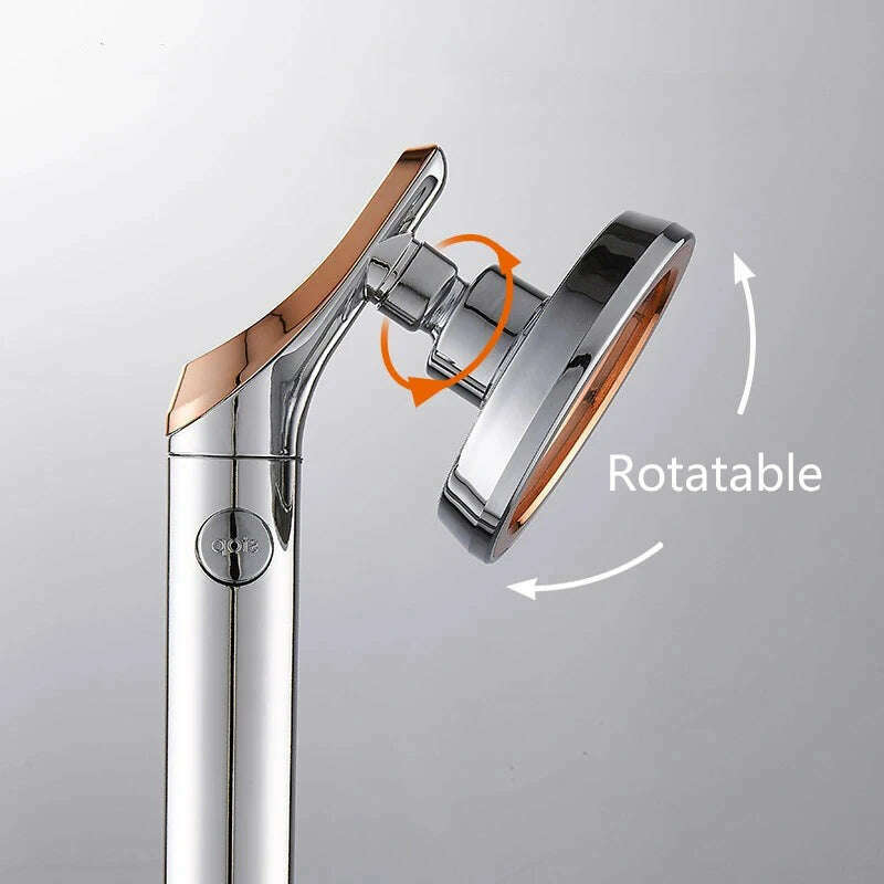 KIMLUD, Shower Head Bathroom Rotating High Pressure Water Saving Handheld Shower Head Adjustable Stop Button Water Rain Shower Heads, KIMLUD Womens Clothes