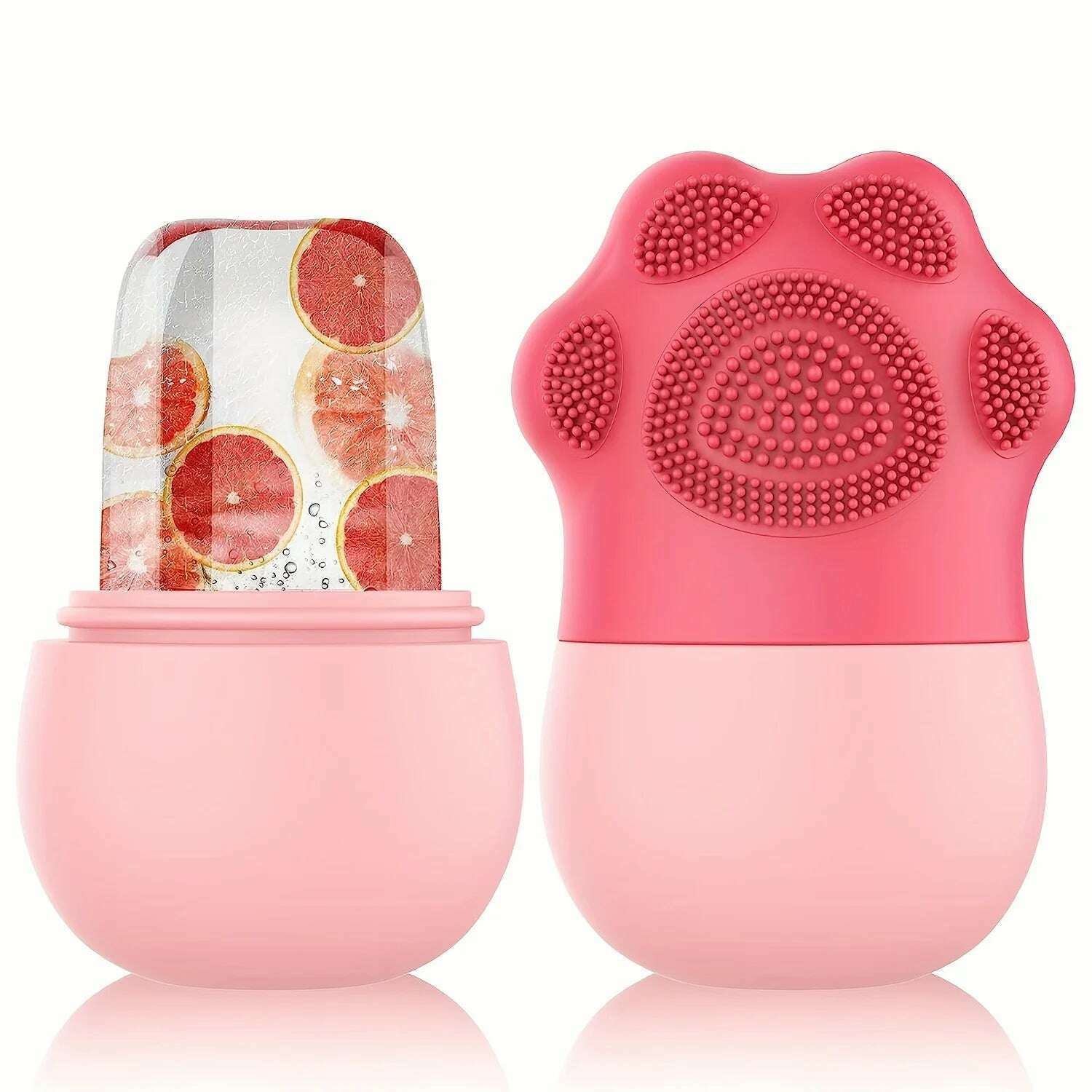Silicone Ice Roller for Face, Facial Ice Roller Skin Care Tool, Face Massage Reduce Eye Puffiness Beauty Lovely Gift for Women - KIMLUD