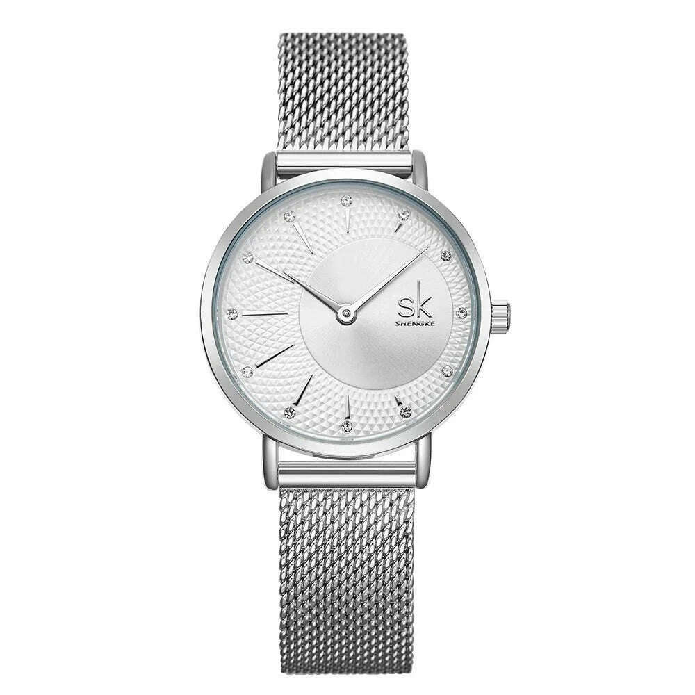 SK Designer Watch For Women Fashion Casual Dial Watch Women Precise Quartz Montre Femme Adjustable Milan Strap Reloj Mujer - KIMLUD