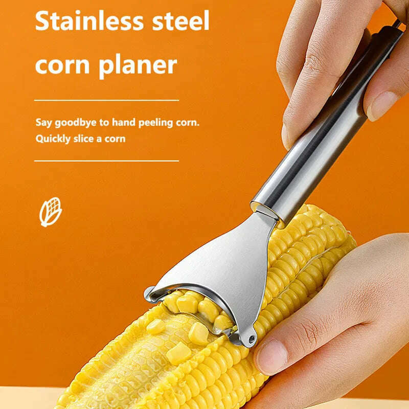 KIMLUD, Stainless Steel Corn Planer Ergonomic Handle Corn Peeler Peel, Separate & Enjoy Fresh Corn with Minimal Effort, KIMLUD Womens Clothes