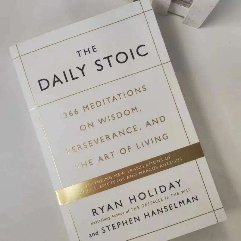 KIMLUD, The Daily Stoic by Ryan Holiday 366 Meditations on Wisdom Perseverance and the Art of Living Book Libros, KIMLUD Womens Clothes