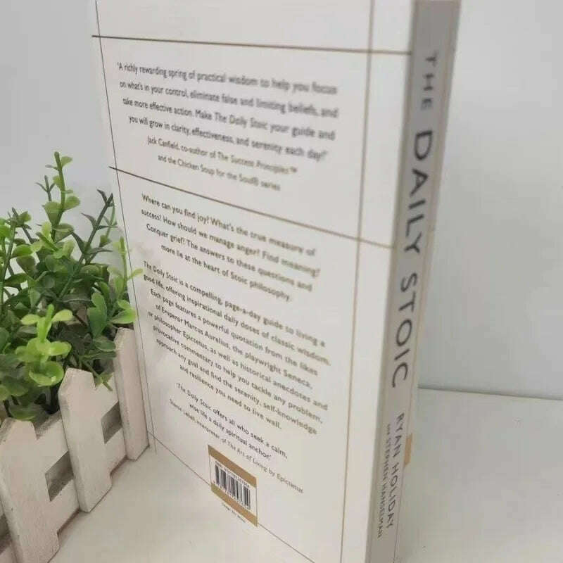 KIMLUD, The Daily Stoic by Ryan Holiday 366 Meditations on Wisdom Perseverance and the Art of Living Book Libros, KIMLUD Womens Clothes