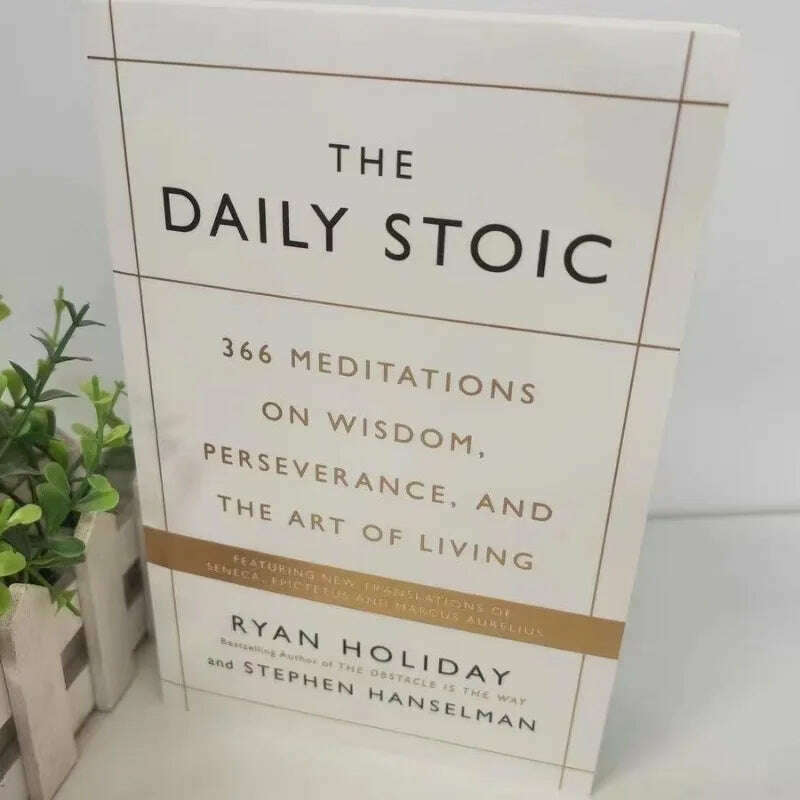 KIMLUD, The Daily Stoic by Ryan Holiday 366 Meditations on Wisdom Perseverance and the Art of Living Book Libros, KIMLUD Womens Clothes
