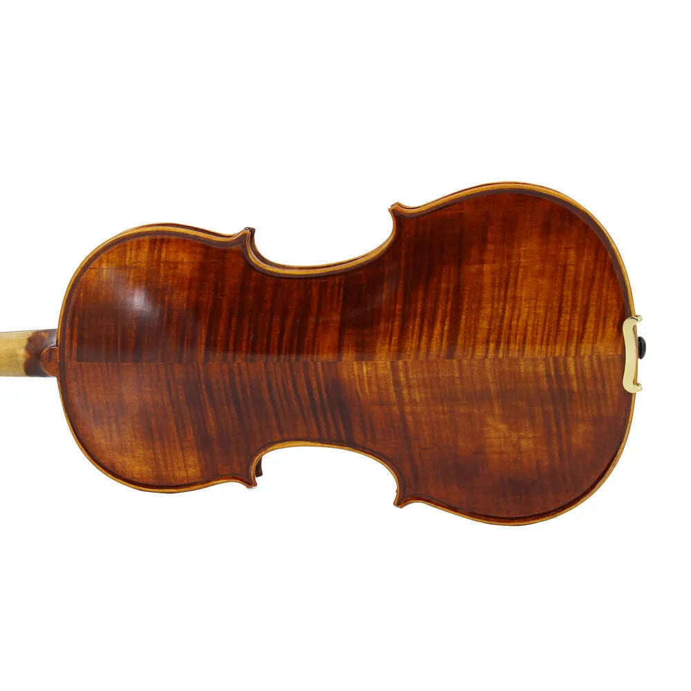 TONGLING Handmade Advanced Violin Oil Varnish Nature Flamed Maple Violin 4/4 Spruce Plate Ebony Parts with Bow Case Tuner - KIMLUD