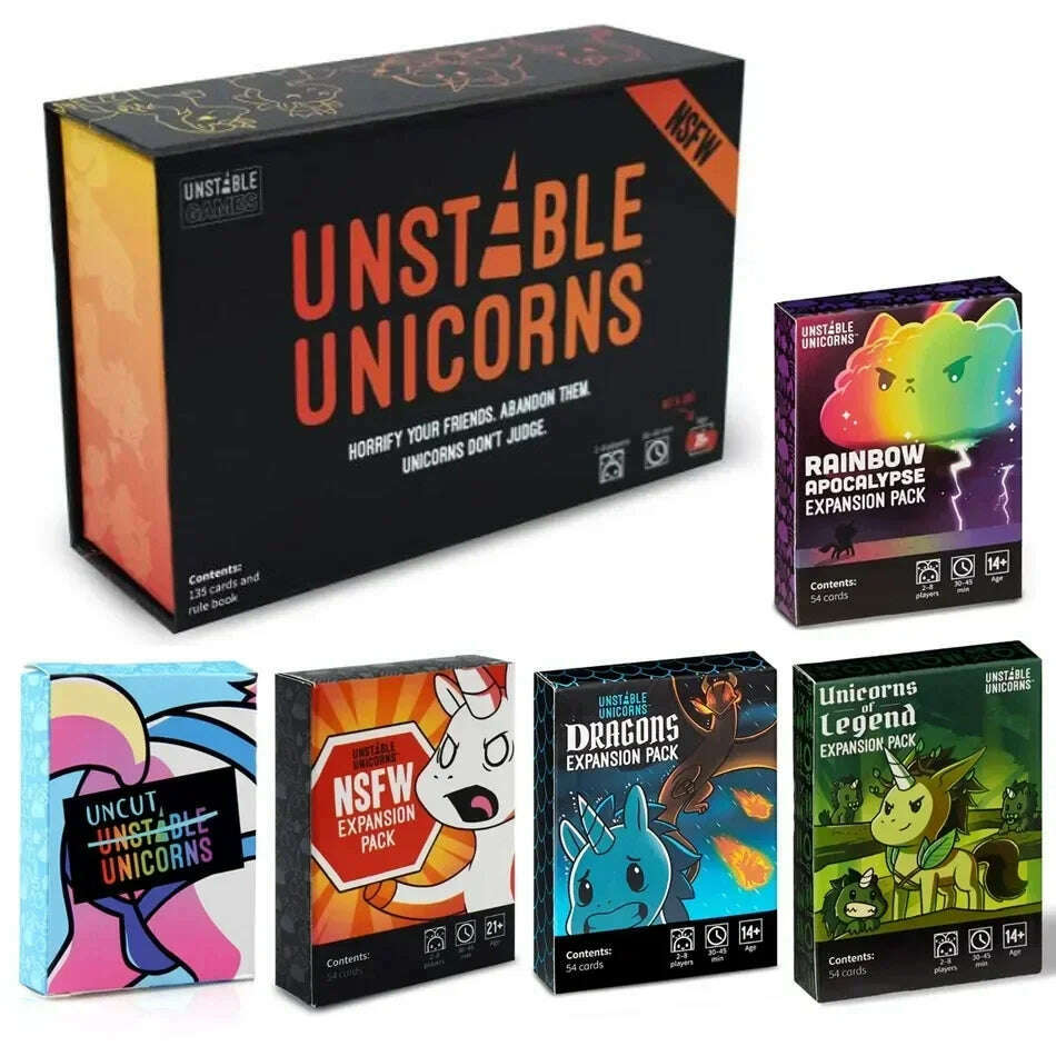 KIMLUD, Unicorns Board English Family Party Expansion Basic version Of Classic Board Games, KIMLUD Womens Clothes