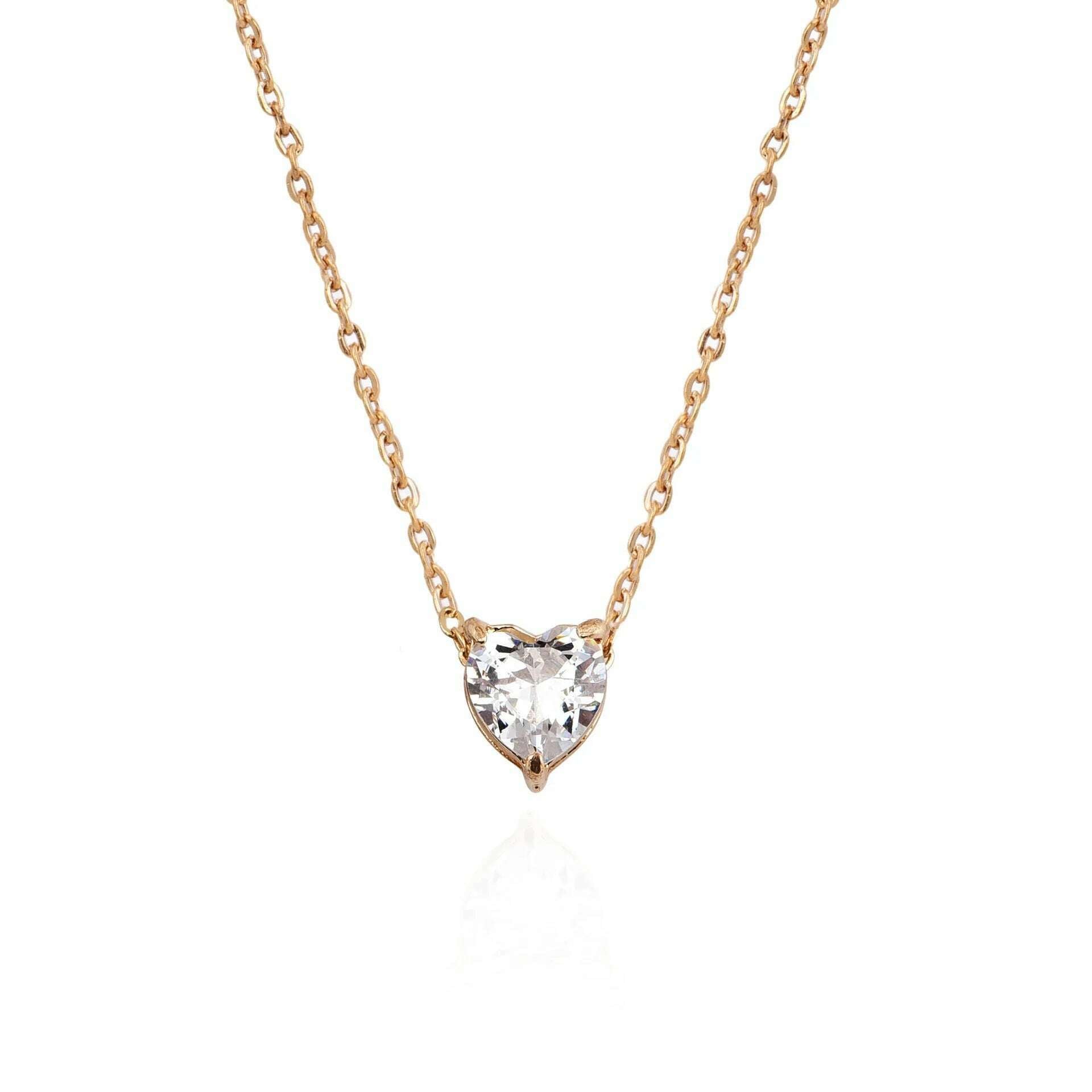 Vintage Tiny Heart Necklace for Women SHORT Chain Heart Pendant Necklace Gift Ethnic Bohemian Choker Necklace Jewelry wholesale - KIMLUD