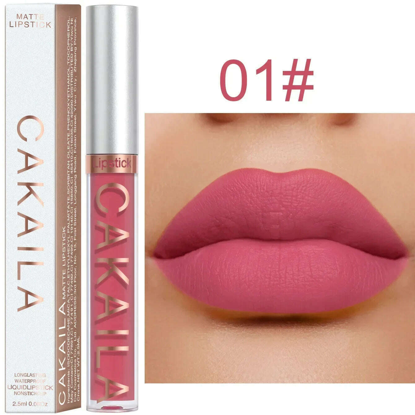Waterproof Nude Lip Gloss 18Colors Lasting Velvet Matte Liquid Lipstick Moisturizing Non-stick Cup Lip Glaze Lip Makeup Cosmetic - KIMLUD