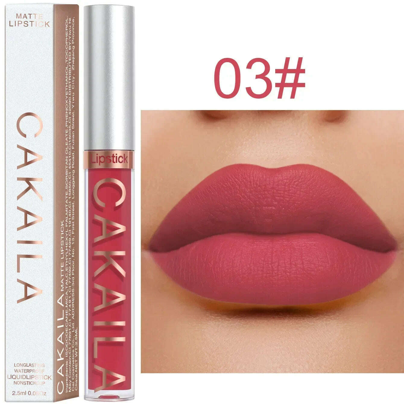 Waterproof Nude Lip Gloss 18Colors Lasting Velvet Matte Liquid Lipstick Moisturizing Non-stick Cup Lip Glaze Lip Makeup Cosmetic - KIMLUD