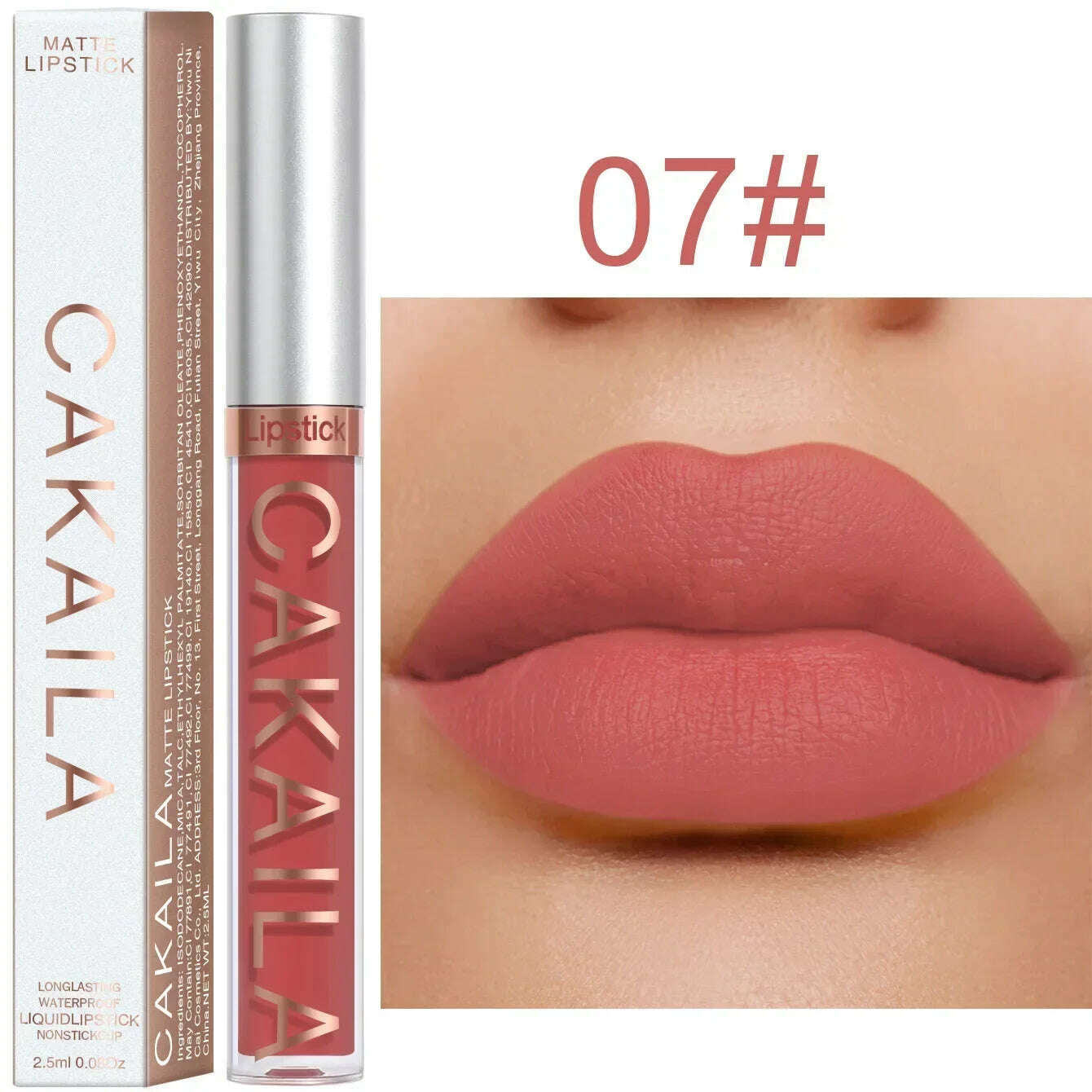 Waterproof Nude Lip Gloss 18Colors Lasting Velvet Matte Liquid Lipstick Moisturizing Non-stick Cup Lip Glaze Lip Makeup Cosmetic - KIMLUD