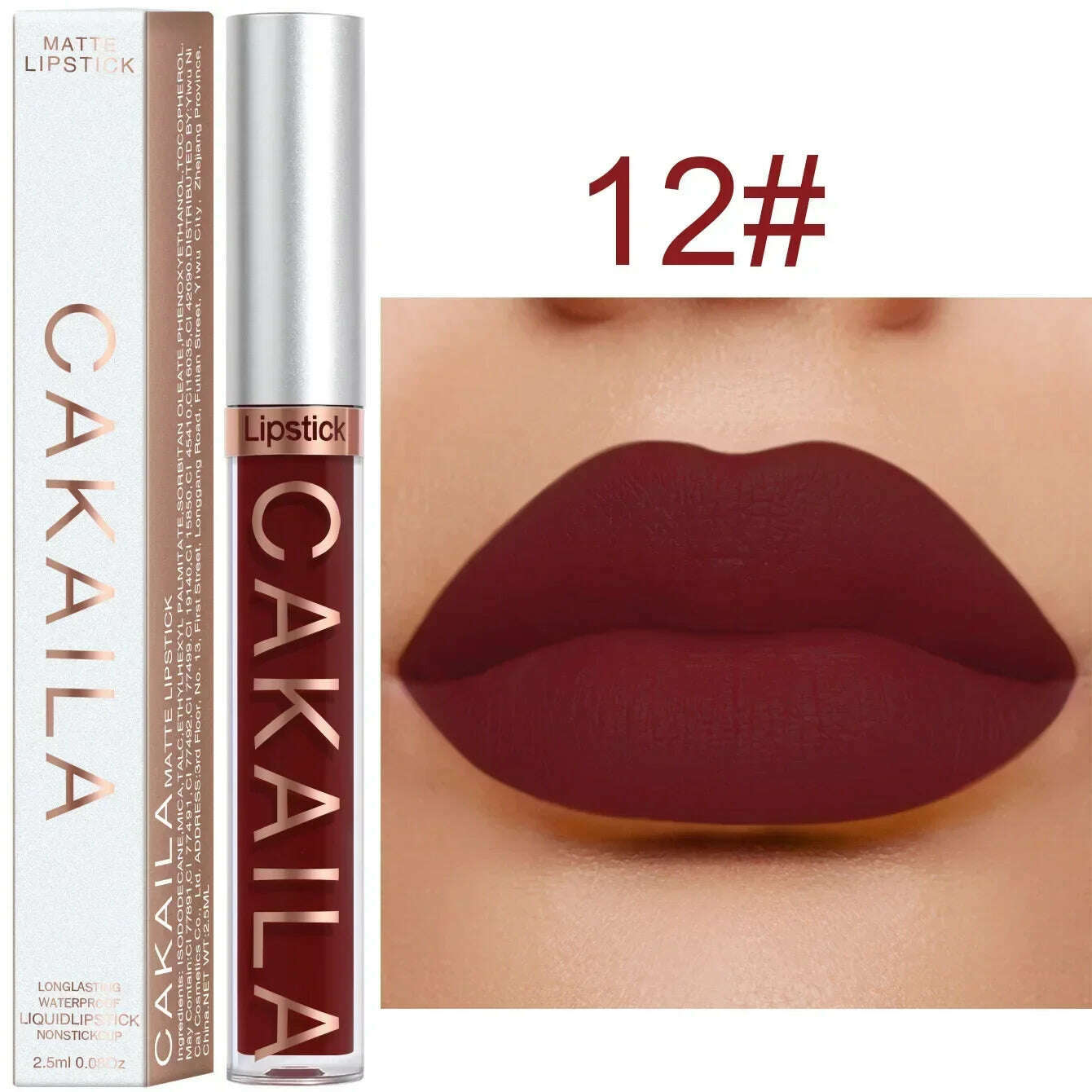 Waterproof Nude Lip Gloss 18Colors Lasting Velvet Matte Liquid Lipstick Moisturizing Non-stick Cup Lip Glaze Lip Makeup Cosmetic - KIMLUD