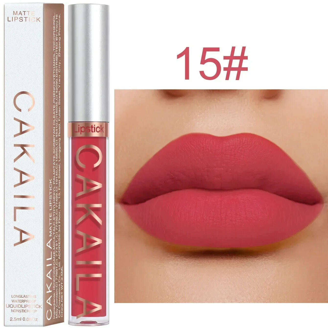 Waterproof Nude Lip Gloss 18Colors Lasting Velvet Matte Liquid Lipstick Moisturizing Non-stick Cup Lip Glaze Lip Makeup Cosmetic - KIMLUD