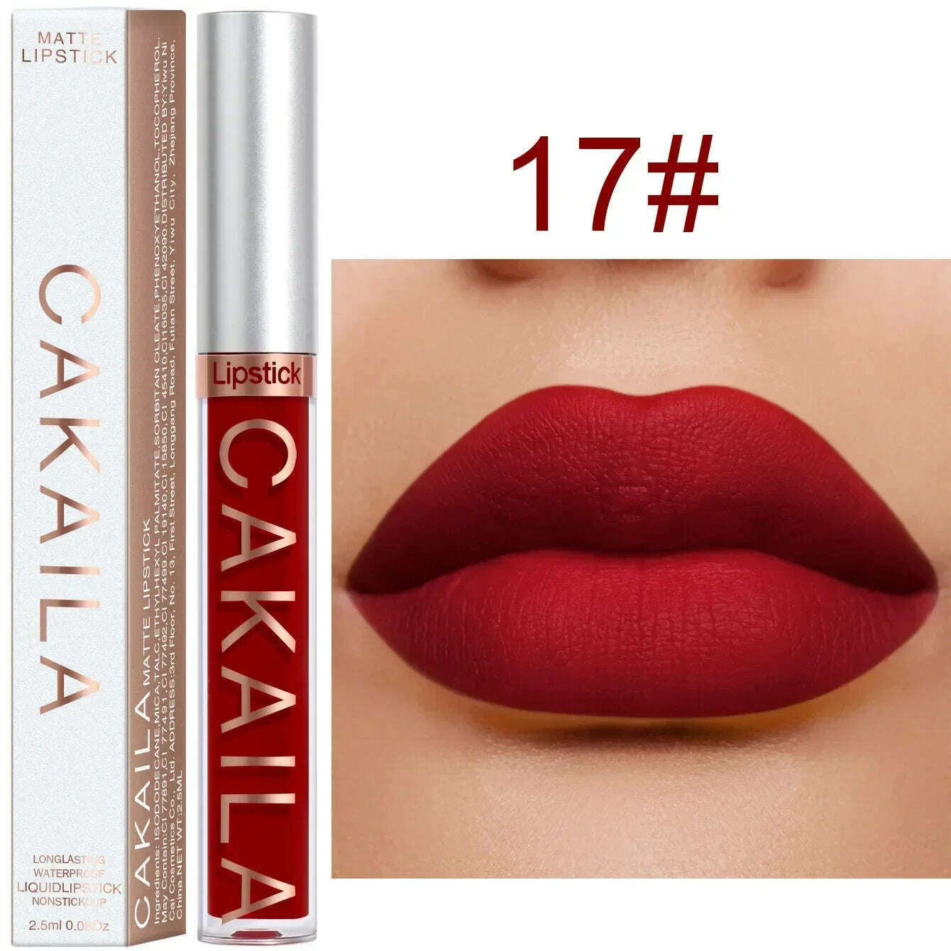 Waterproof Nude Lip Gloss 18Colors Lasting Velvet Matte Liquid Lipstick Moisturizing Non-stick Cup Lip Glaze Lip Makeup Cosmetic - KIMLUD