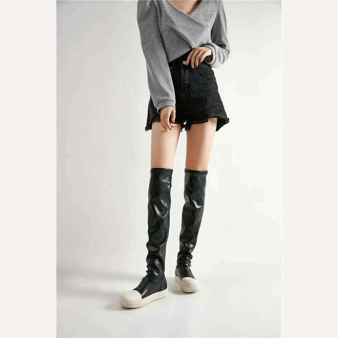 Women's Boots Plus Size Boots Over Knee Boots Casual Flats Women's Sneakers Women's Shoes - KIMLUD