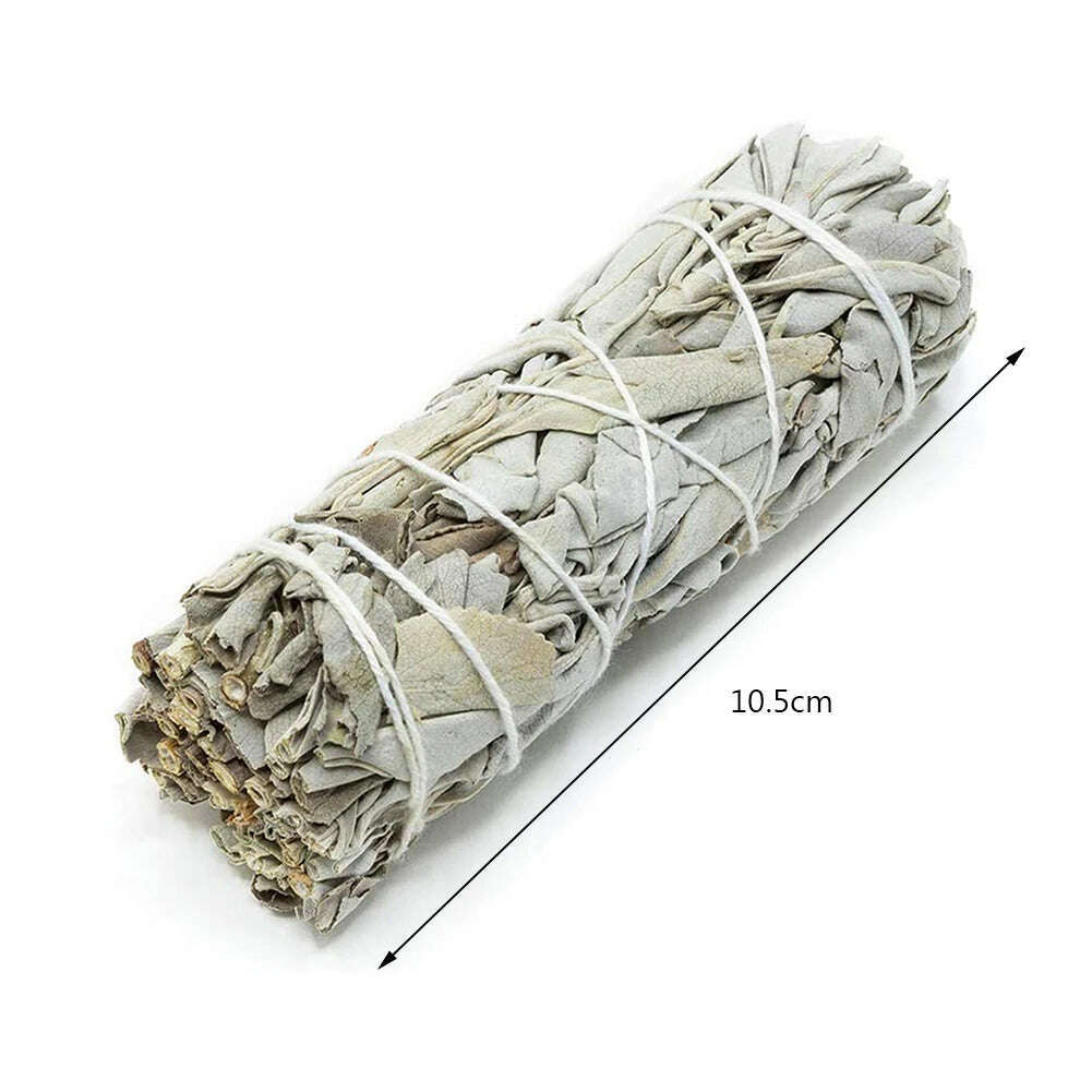 KIMLUD, 1-40PCS 10.5cm Natural White Sage Bundle Smudge Sticks Pure Leaf Smoky For Yoga Home Cleansing Healing Meditation Smudging, KIMLUD Womens Clothes