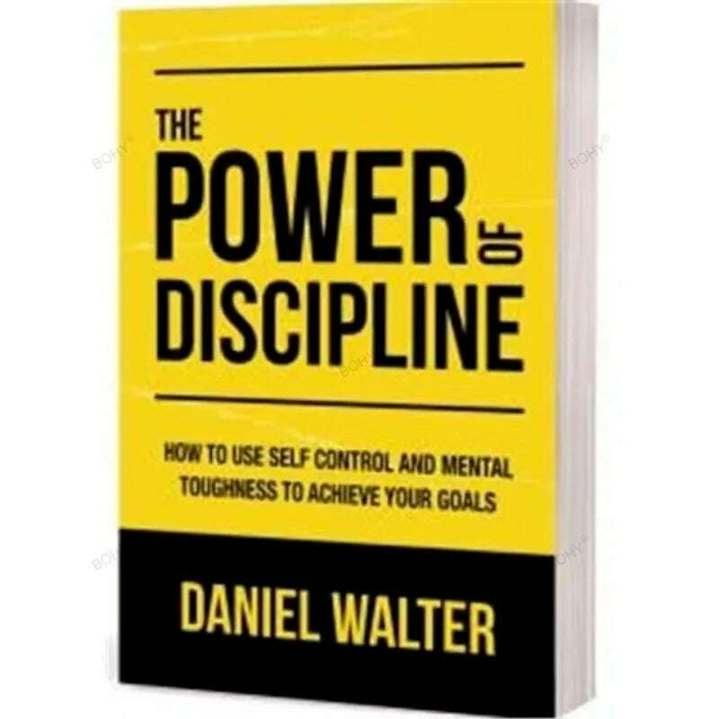 KIMLUD, 1 Book The Power of Discipline By Daniel Walter Motivational Self-Help English Book Paperback, KIMLUD Womens Clothes