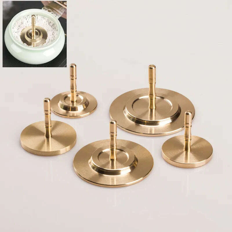 1 PCS DIY Pure Copper Tower Incense Moulds Incense Cones Making Molds Tower Incense Burner Tools Gifts Home Decoration - KIMLUD