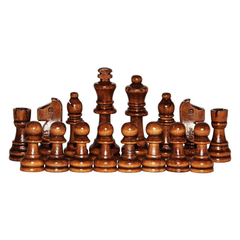 KIMLUD, 1 Set Chess Magnetic Solid Wooden Exquisite Chess Set Chess and Checkers Game Set Travel Chess Sets for Chess Board Game, KIMLUD Womens Clothes